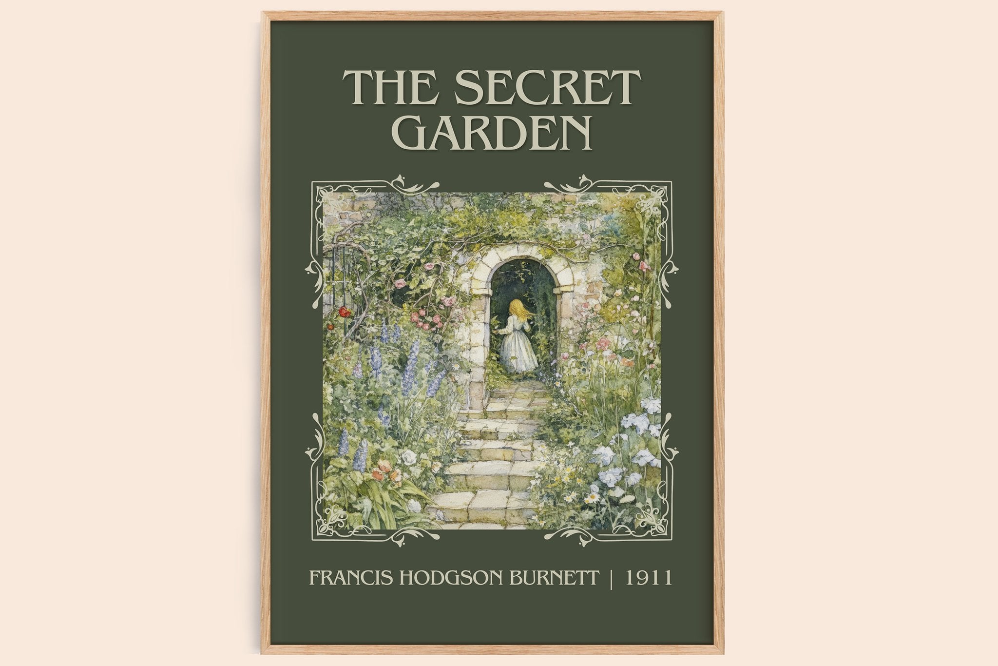 The Secret Garden Classic Book Art Print by Frances Hodgson Burnett
