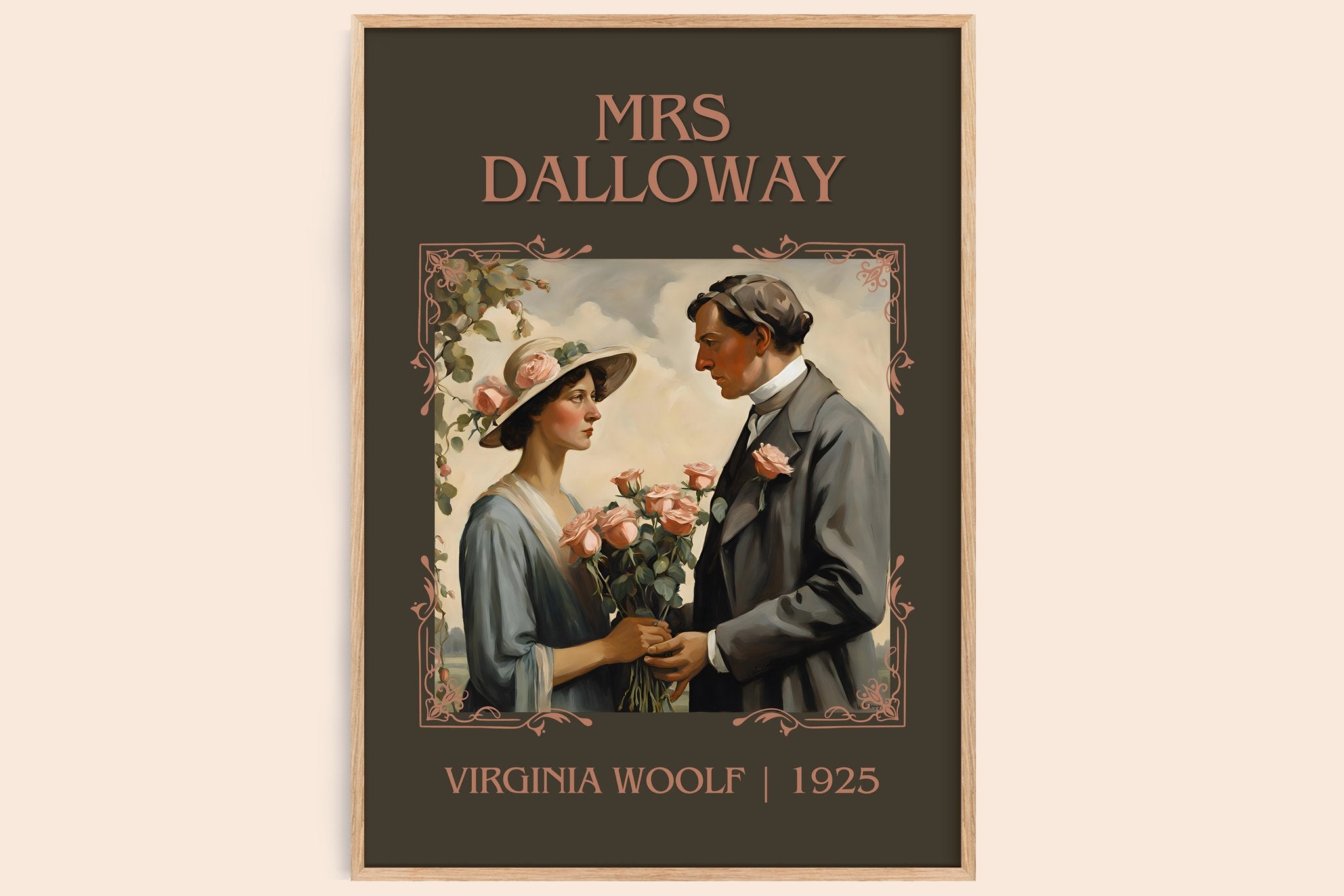 Mrs Dalloway Classic Book Art Print by Virginia Woolf