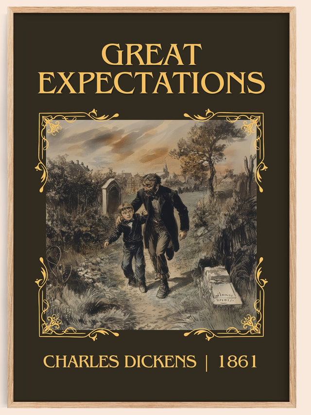 Great Expectations Classic Book Art Print by Charles Dickens