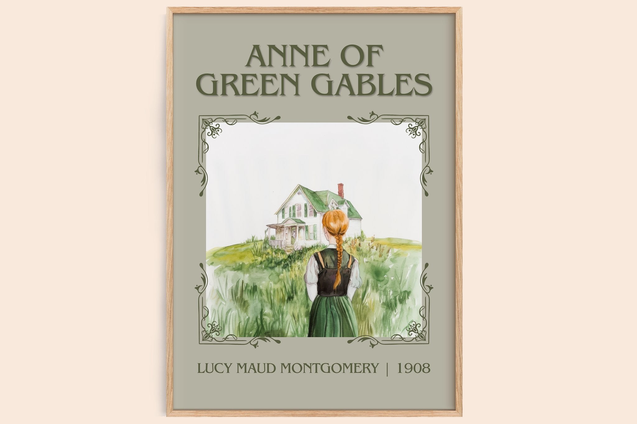 Anne of Green Gables Classic Book Art Print by Lucy Maud Montgomery