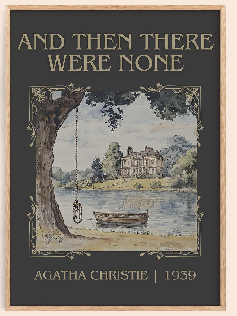 And Then There Were None Classic Book Art Print by Agatha Christie