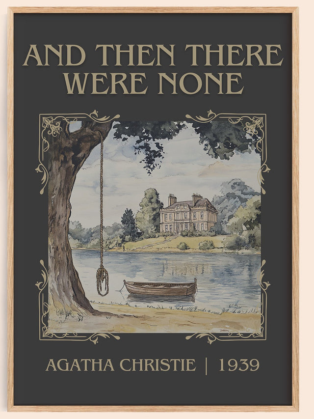 And Then There Were None Classic Book Art Print by Agatha Christie