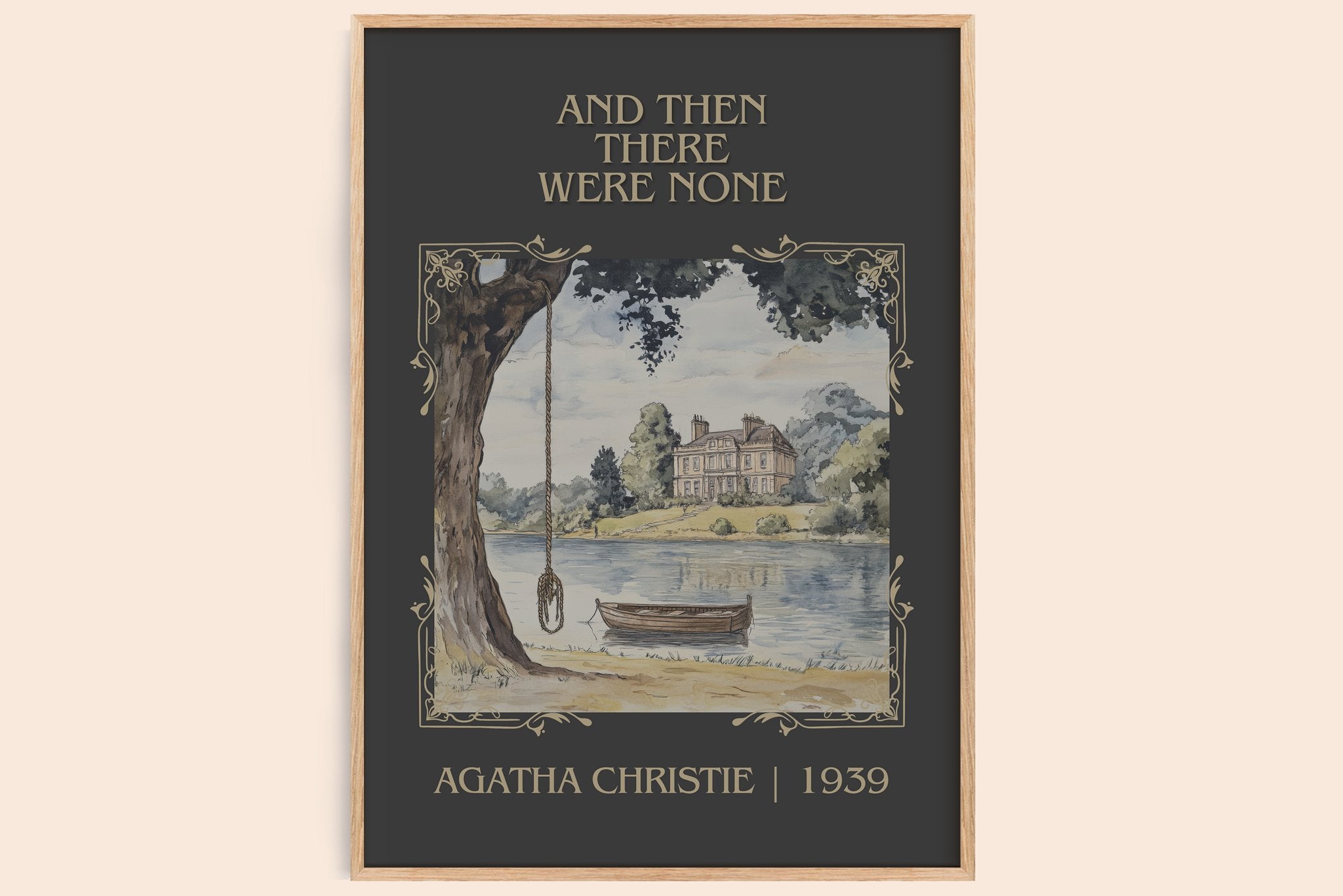 And Then There Were None Classic Book Art Print by Agatha Christie