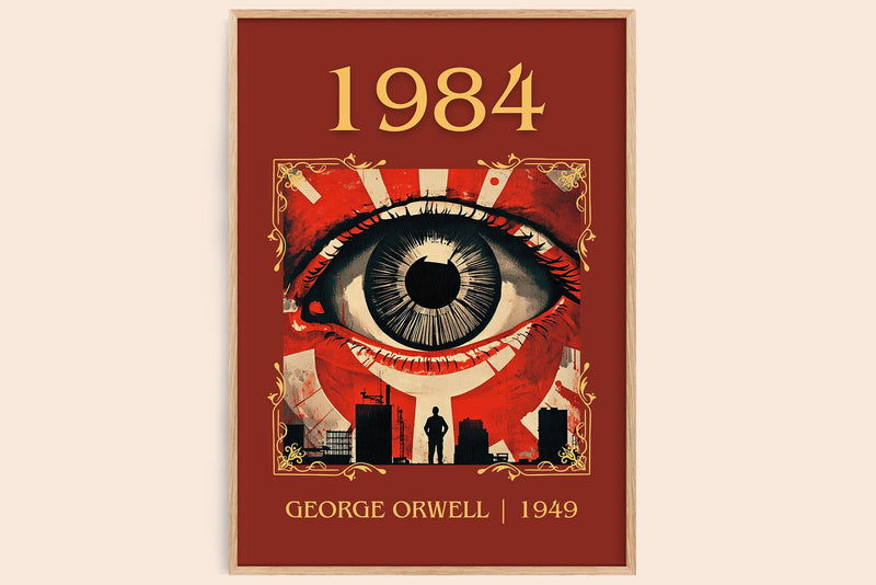 1984 Classic Book Art Print by George Orwell (Minimalist style)