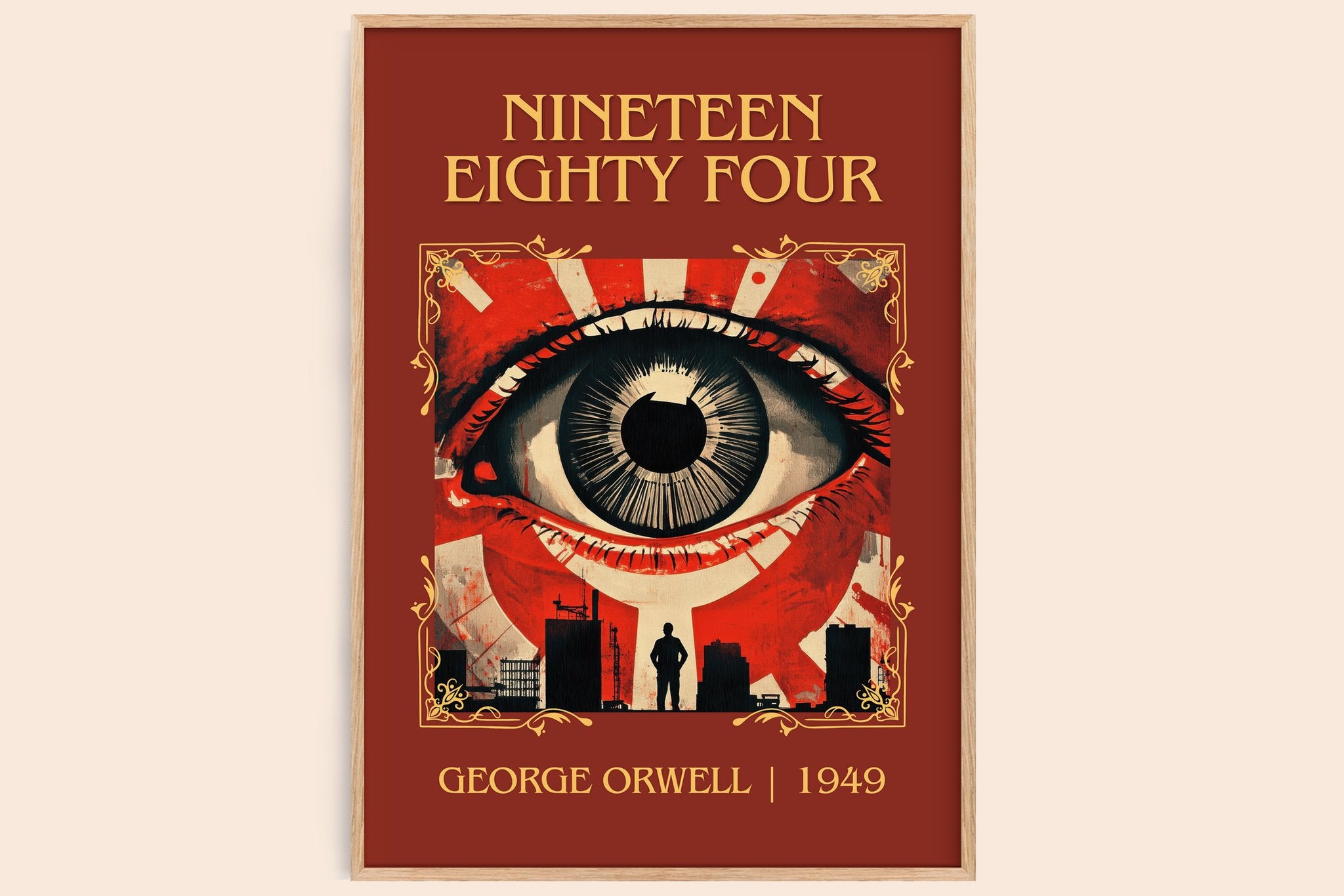 1984 Classic Book Art Print by George Orwell
