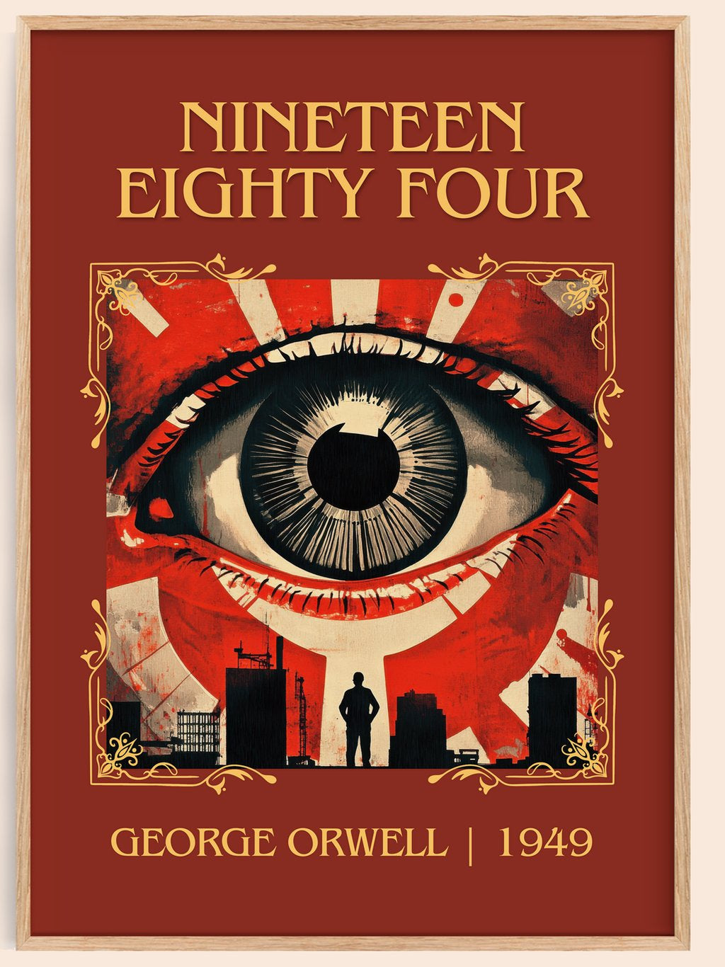 1984 Classic Book Art Print by George Orwell