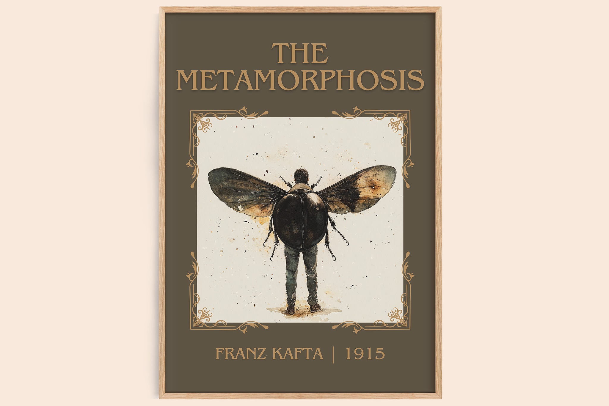 Metamorphosis Classic Book Art Print by Frank Kafka
