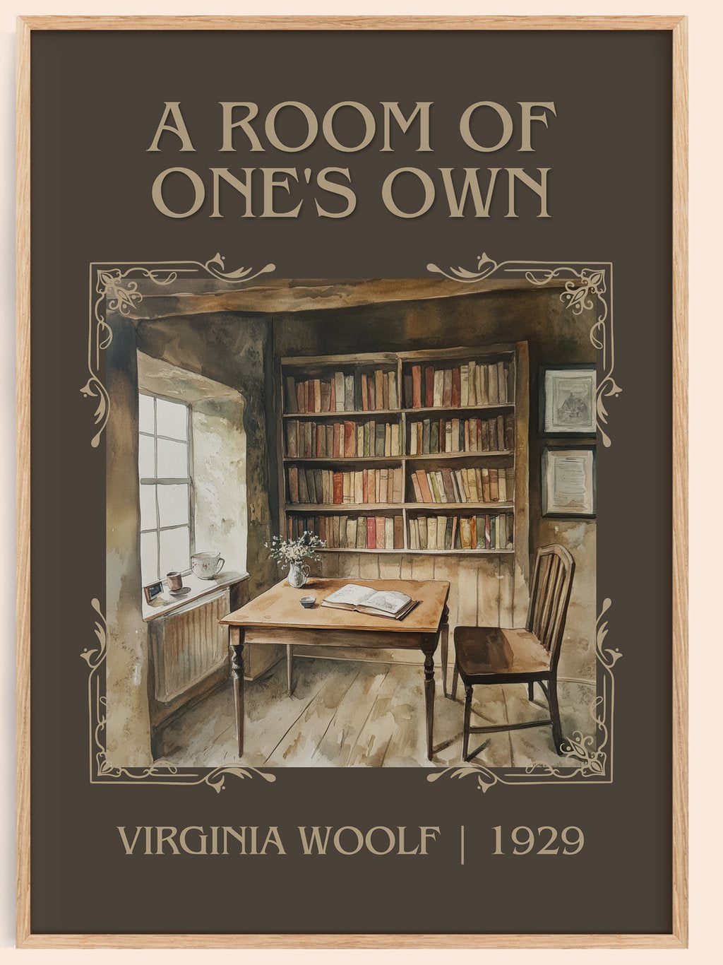 A Room Of One's Own Classic Book Art Print by Virginia Woolf