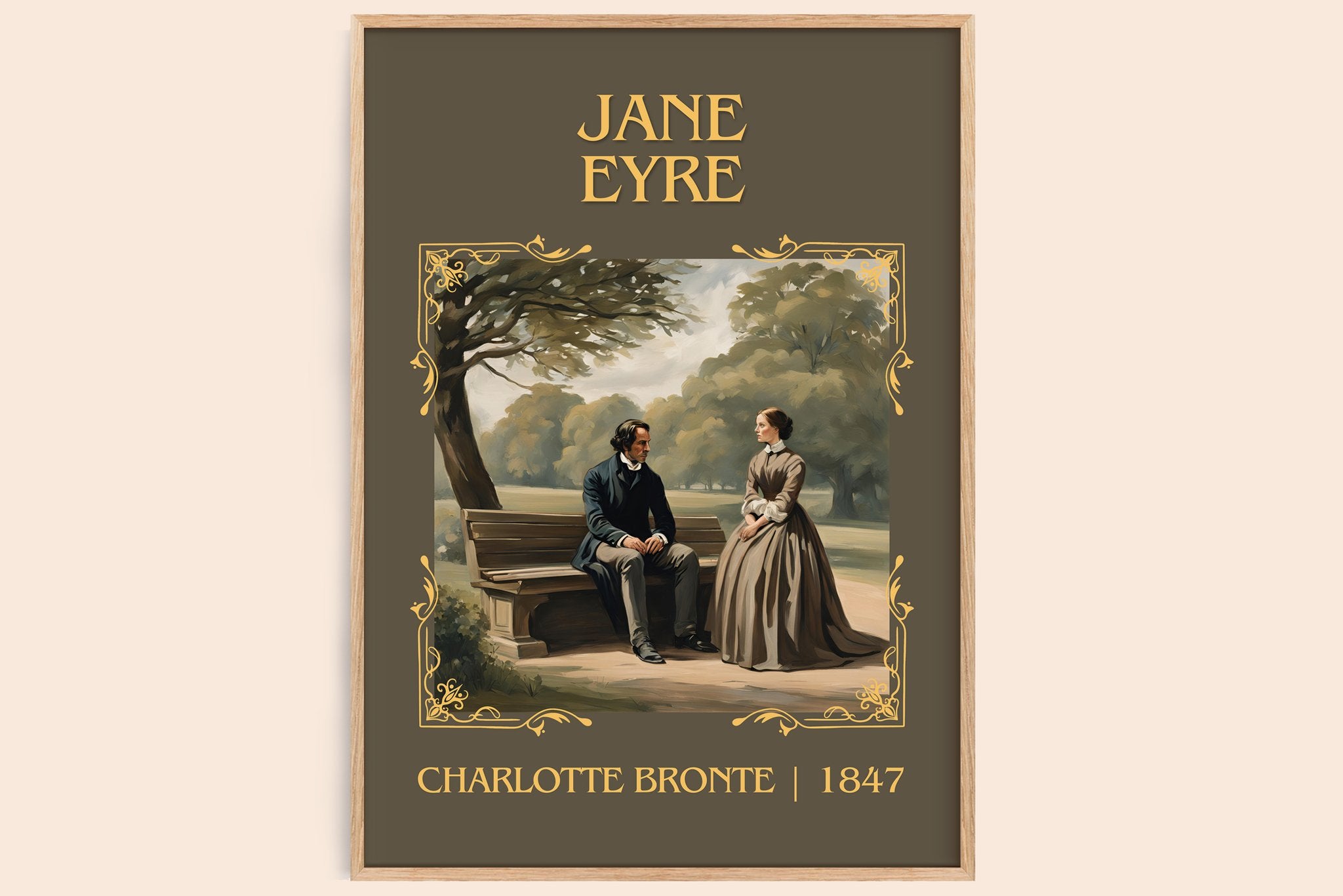 Jane Eyre Classic Book Art Print by Charlotte Brontë