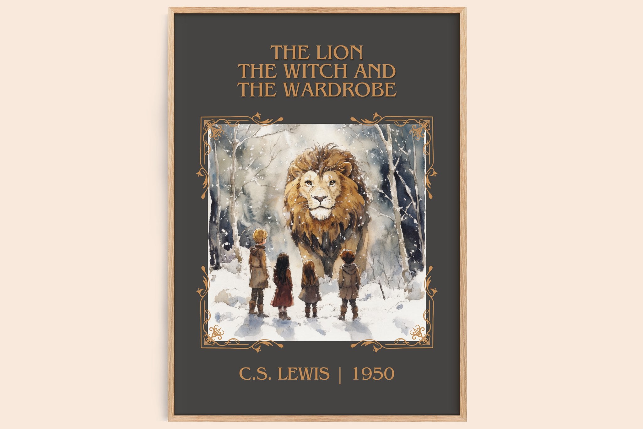 Lion, the Witch and the Wardrobe Classic Book Art Print by C. S. Lewis