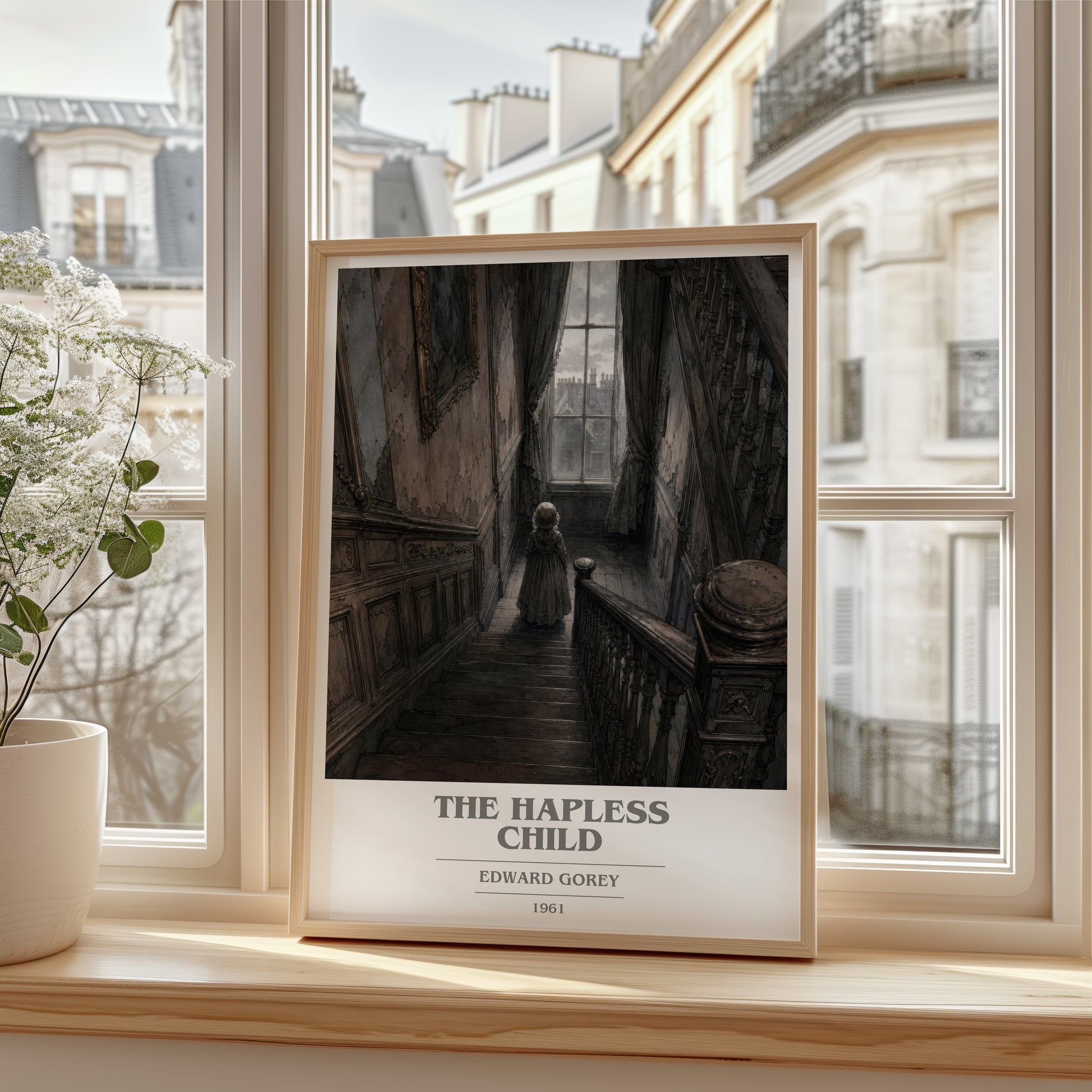 The Hapless Child book cover poster colour and style options – Edward Gorey book art