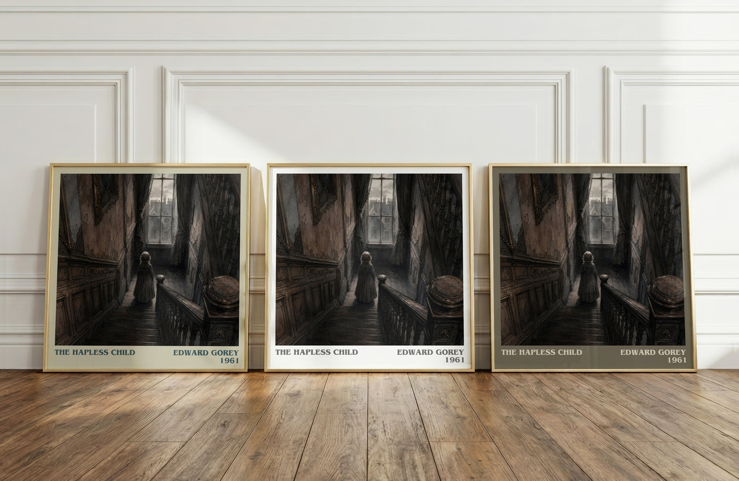 The Hapless Child literary art print colour and style options – Edward Gorey book art