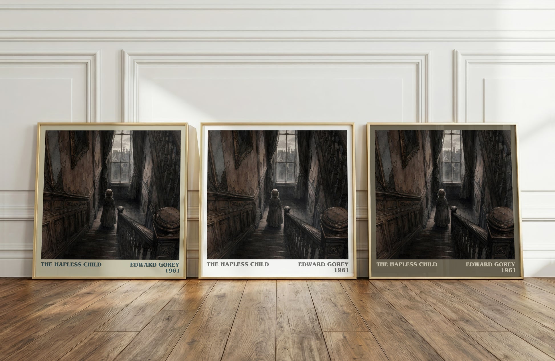 The Hapless Child literary art print colour and style options – Edward Gorey book art