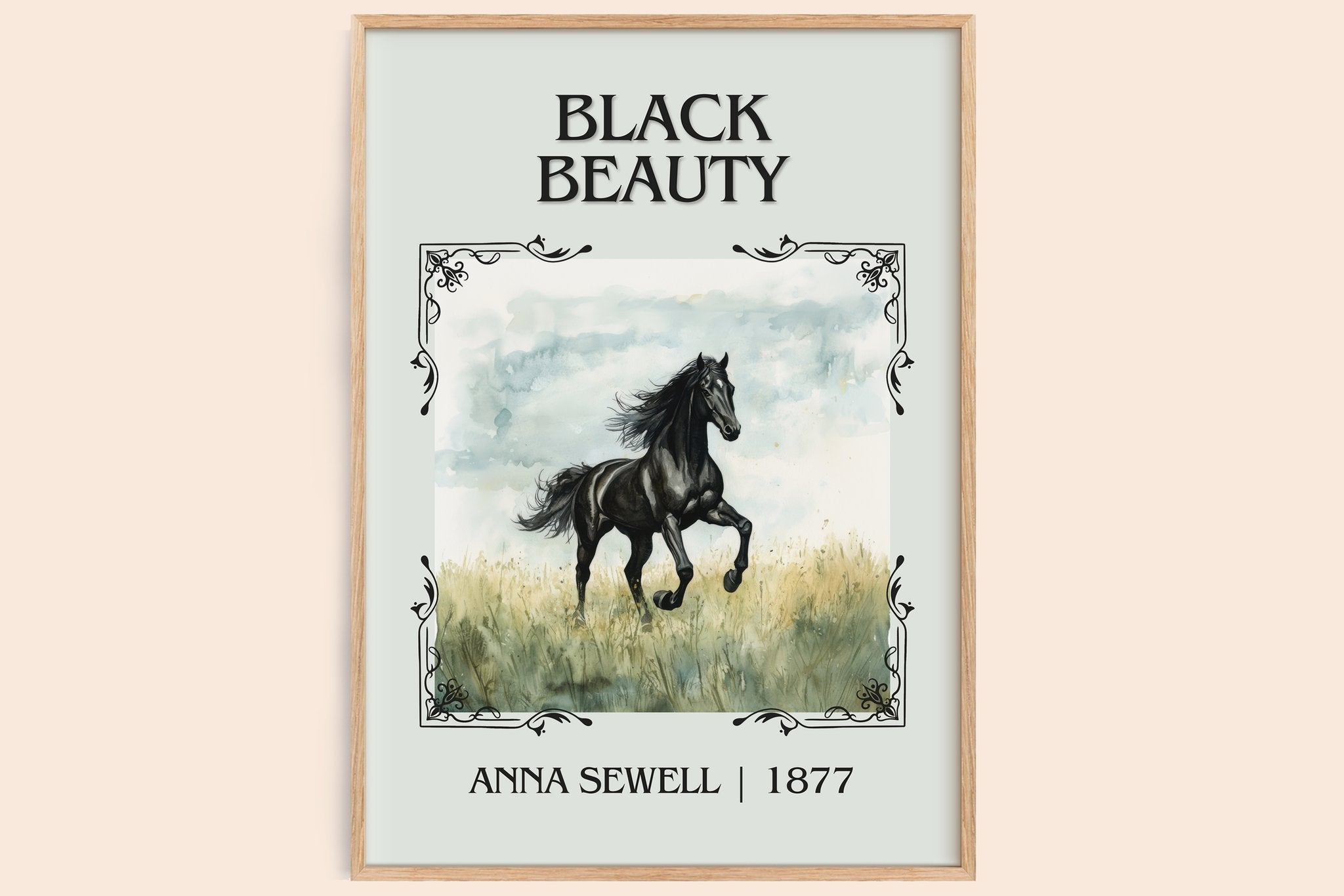 Black Beauty Classic Book Art Print by Anna Sewell