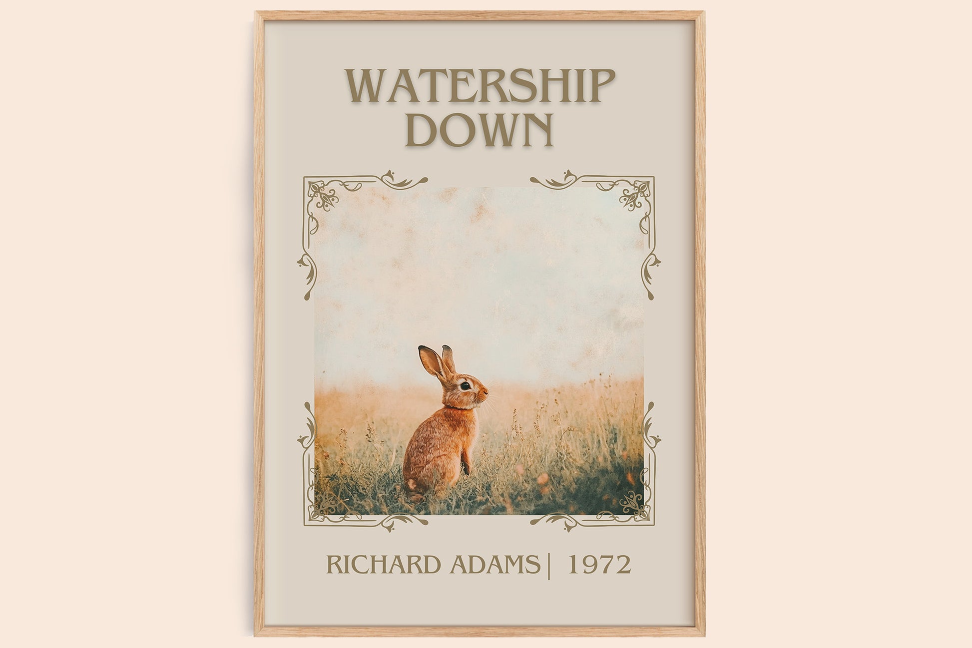Watership Down classic book art book poster by Richard Adams – framed literary art print