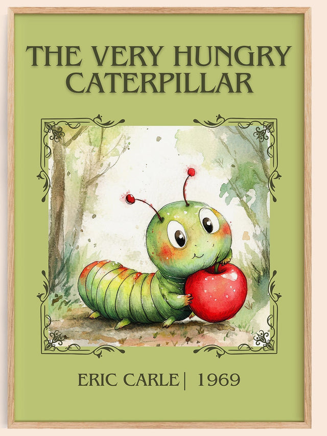 The Very Hungry Caterpillar Classic Book Art Print by Eric Carle