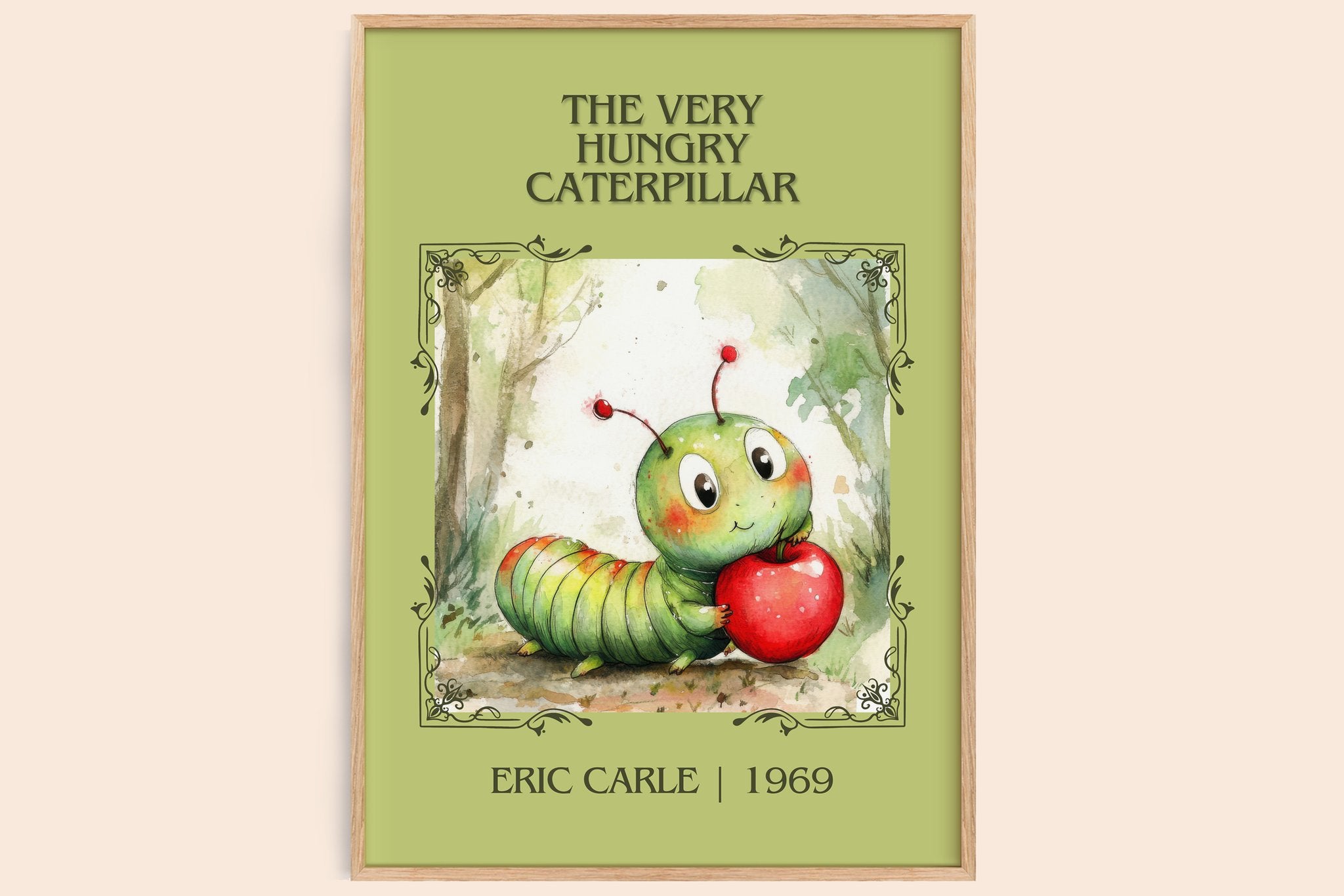 The Very Hungry Caterpillar Classic Book Art Print by Eric Carle