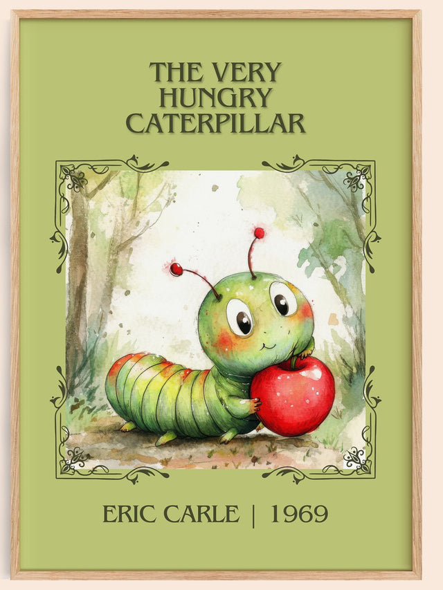 The Very Hungry Caterpillar Classic Book Art Print by Eric Carle