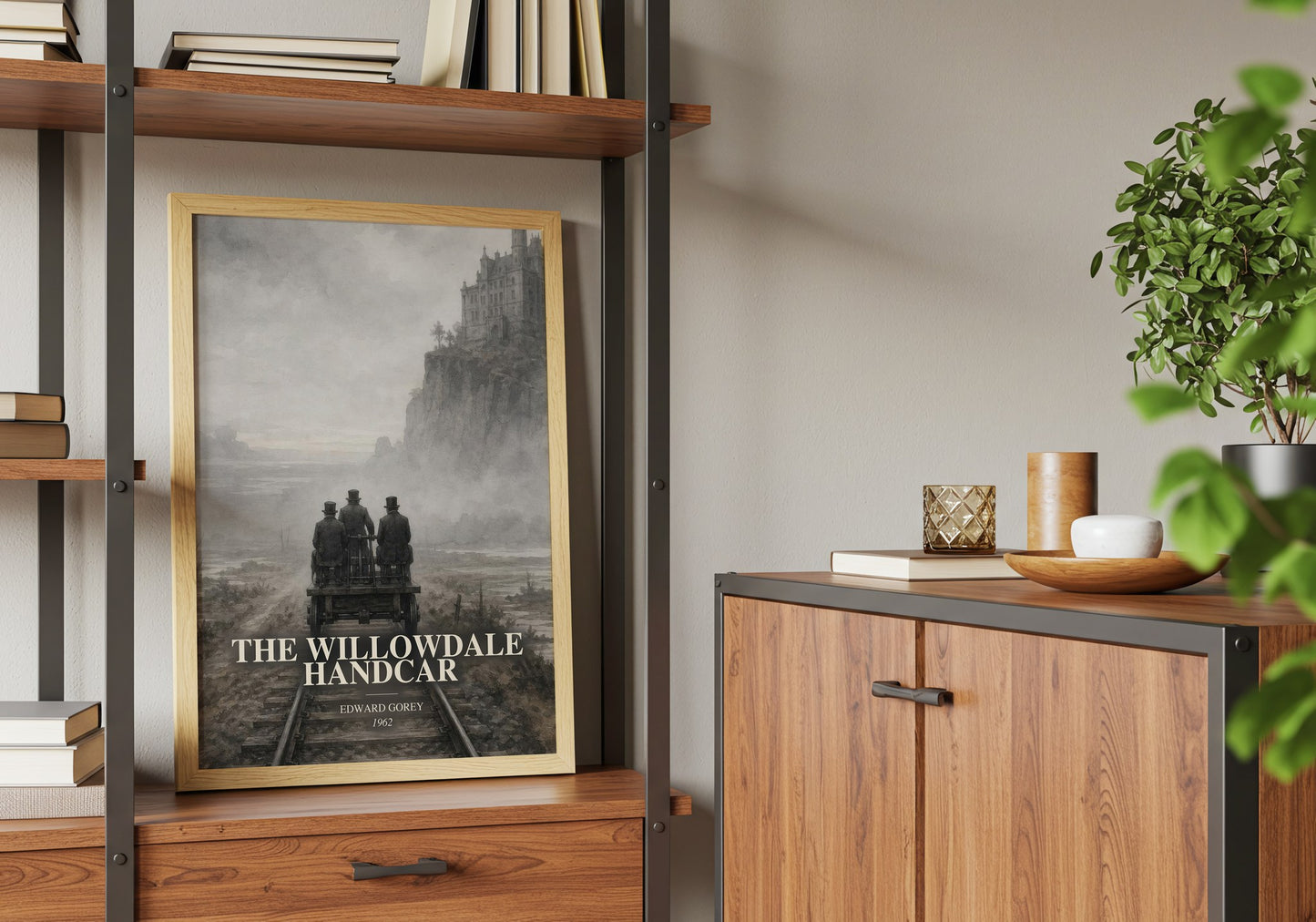 The Willowdale Handcar book watercolour illustration paper finish options – matte satin gloss
