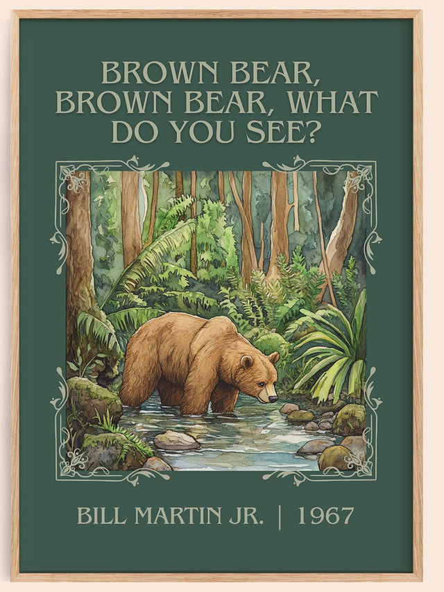 Brown Bear, Brown Bear, What Do You See? Classic Book Art Print – B.