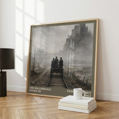 The Willowdale Handcar literary art print colour and style options – Edward Gorey book art