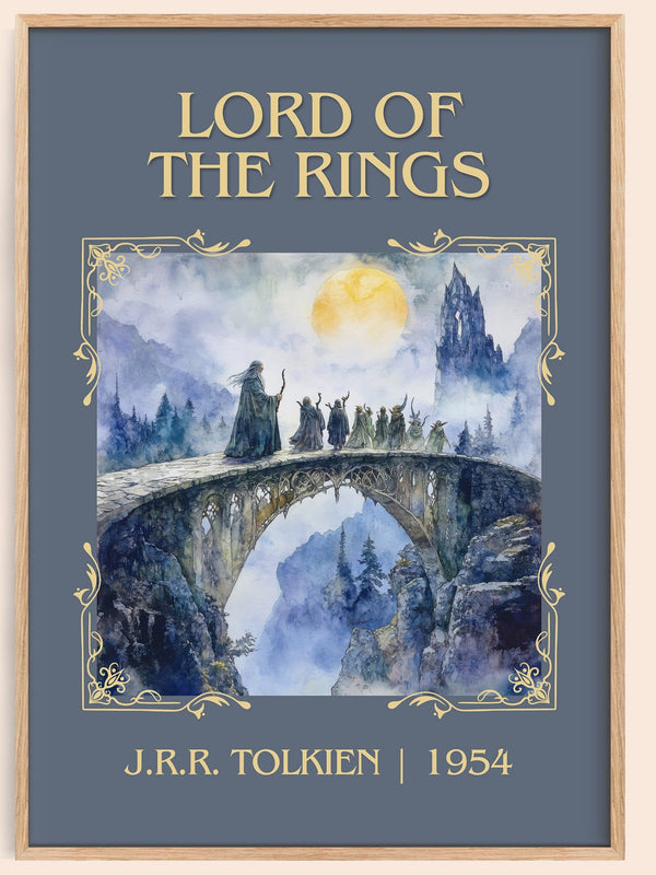 Lord Of The Rings Classic Book Art Print by J.R.R. Tolkien – book poster