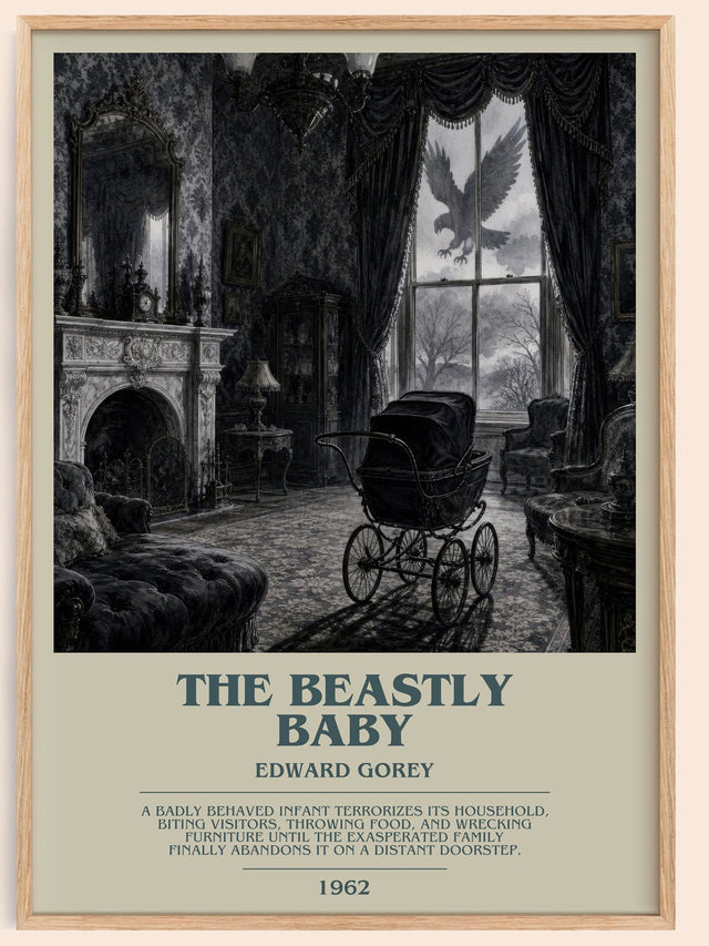 The Beastly Baby Bookish Wall Art by Edward Gorey