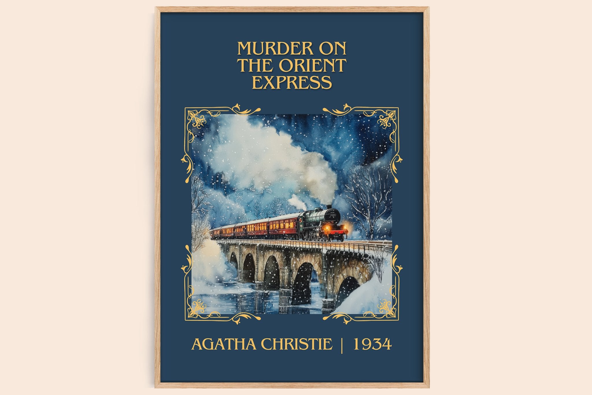 Murder On The Orient Express Classic Book Art Print by Agatha Christie
