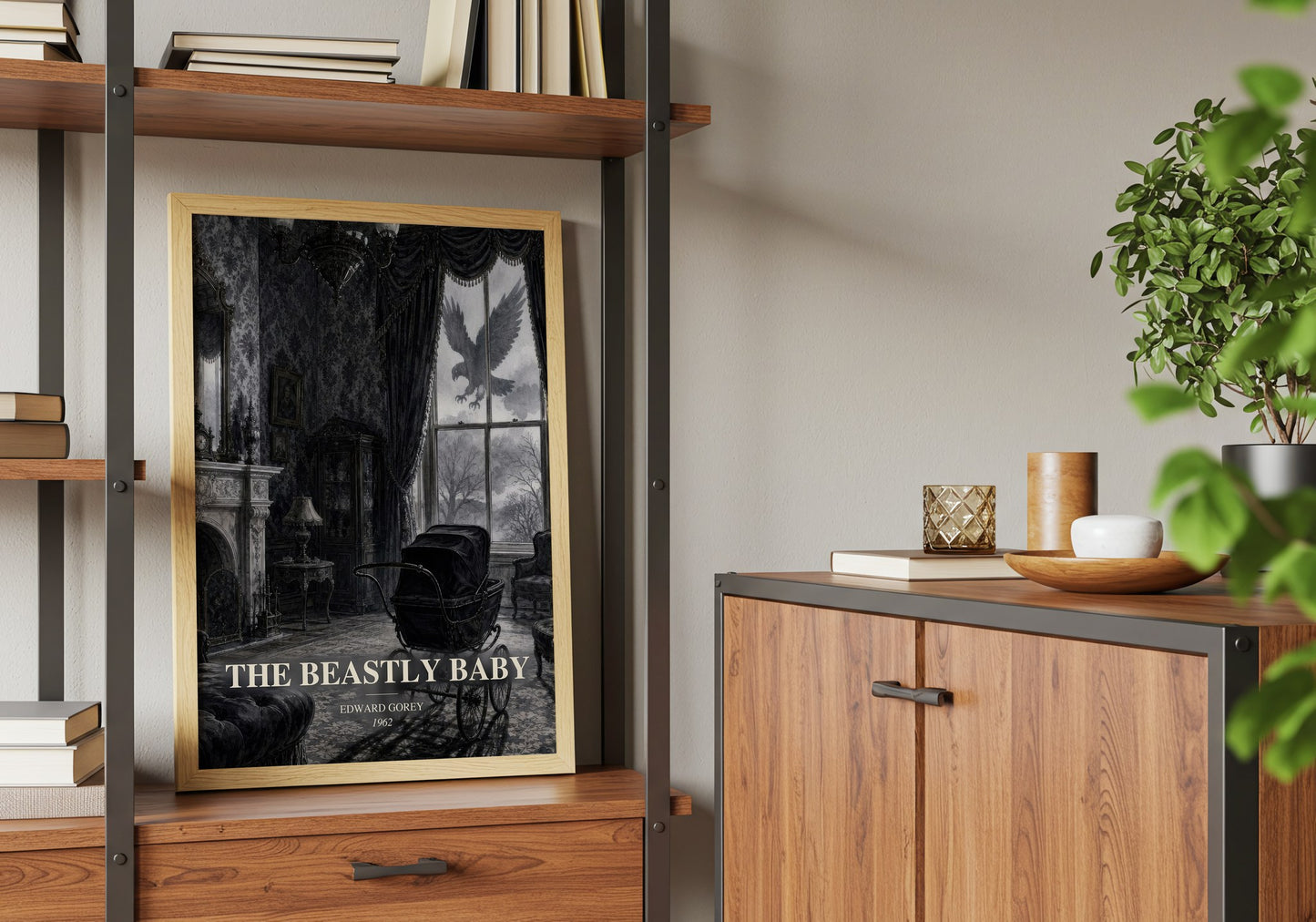 The Beastly Baby book watercolour illustration paper finish options – matte satin gloss