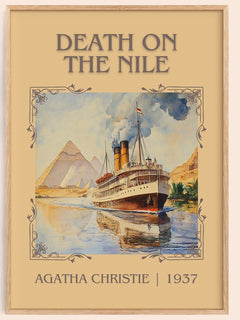Death on the Nile Classic Book Art Print by Agatha Christie