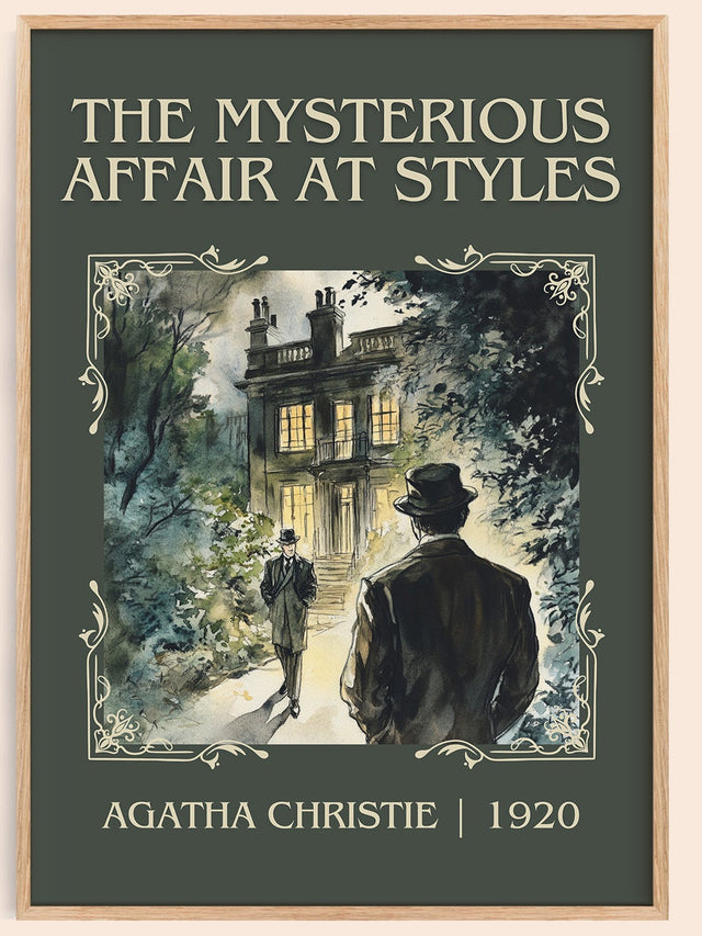 Mysterious Affair At Styles Classic Book Art Print by Agatha Christie