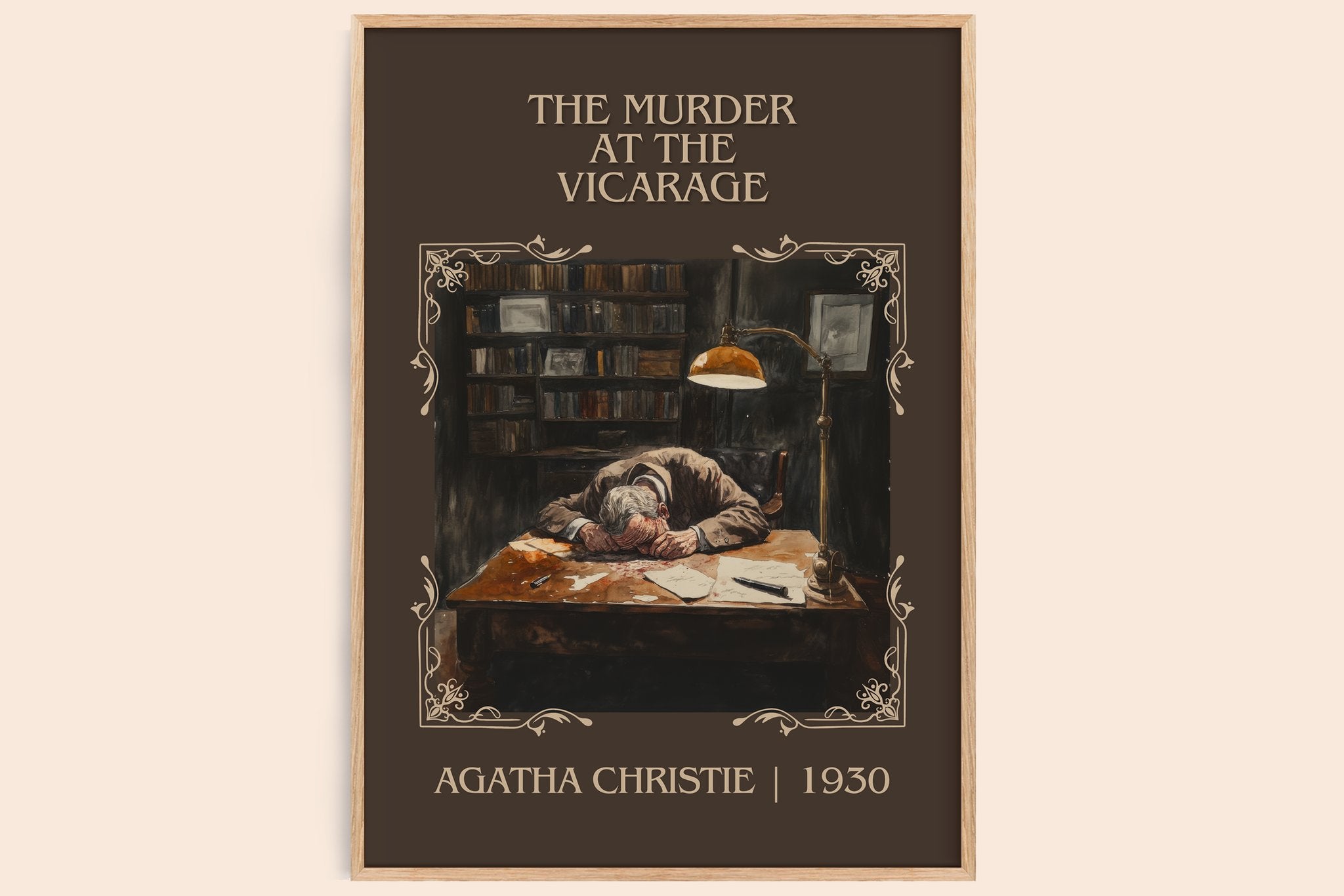 The Murder at the Vicarage Classic Book Art Print by Agatha Christie