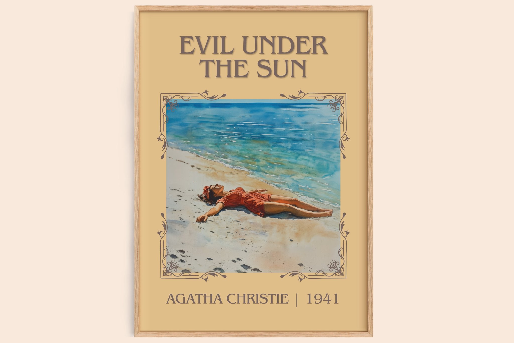 Evil Under the Sun Classic Book Art Print by Agatha Christie