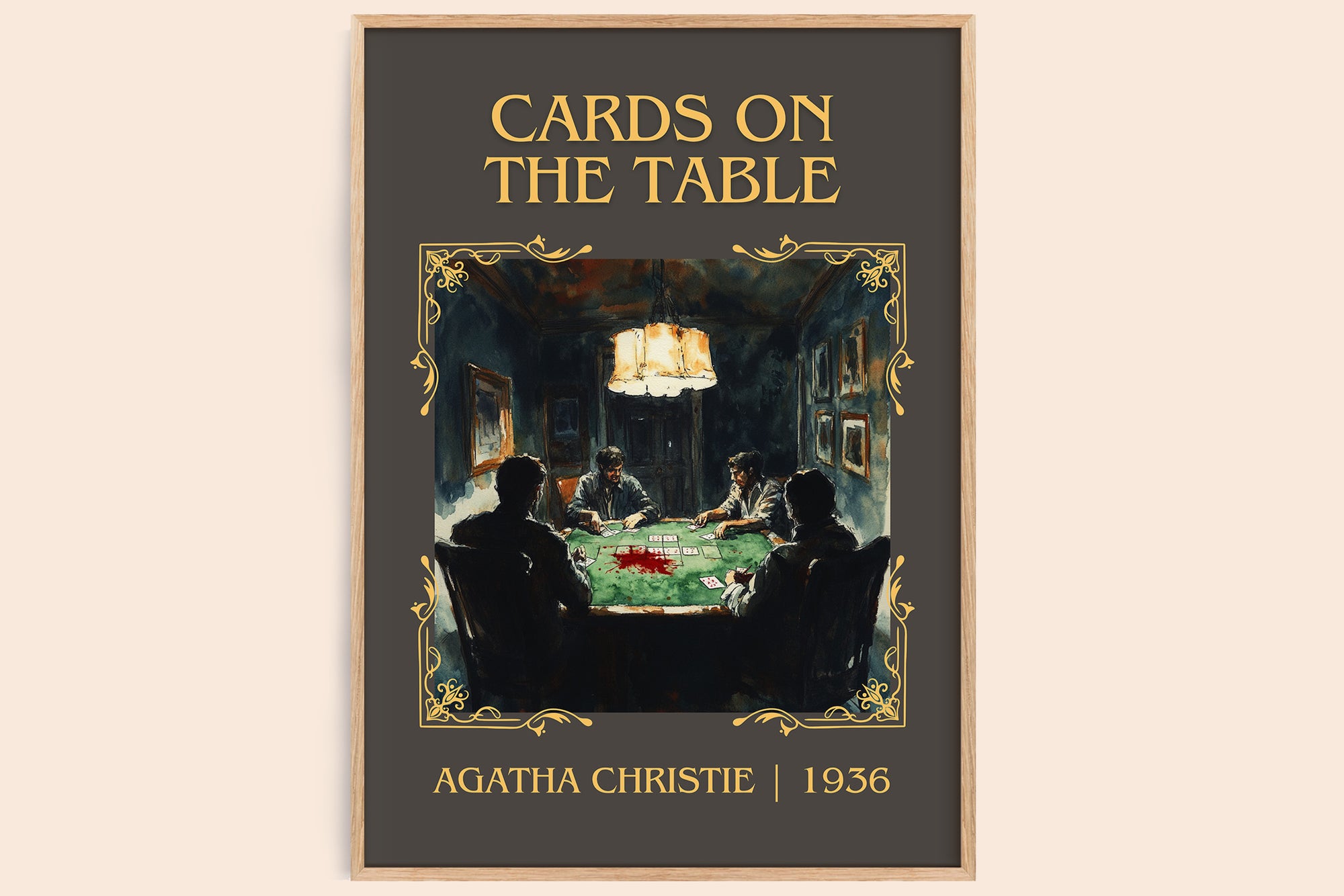 Cards On The Table | Agatha Christie | Minimalist Bookish Poster | Inspired Fan Art Print | Free Delivery