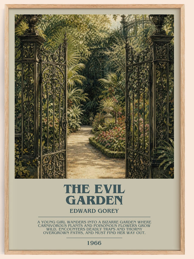 The Evil Garden Bookish Wall Art by Edward Gorey