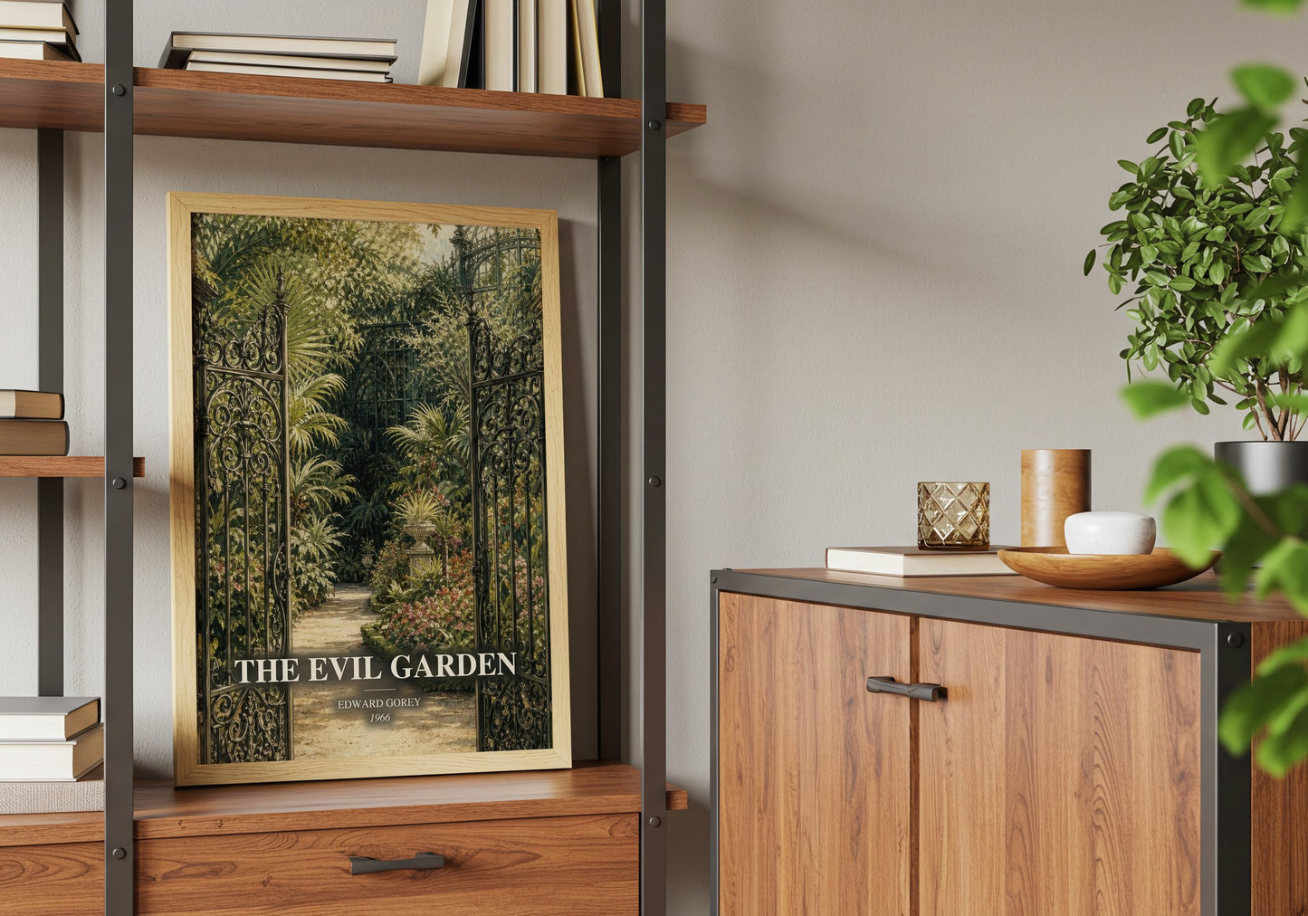 The Evil Garden book watercolour illustration paper finish options – matte satin gloss