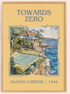 Towards Zero Classic Book Art Print by Agatha Christie