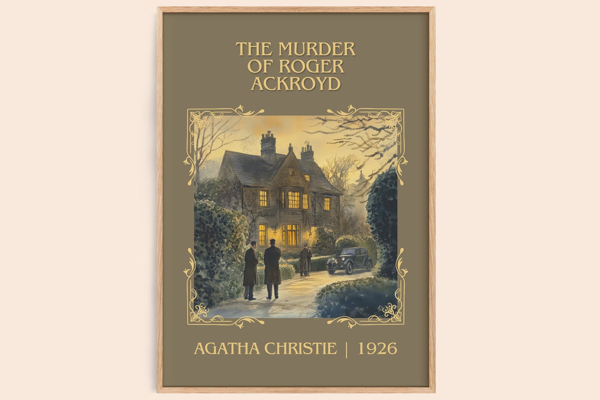 The Murder of Roger Ackroyd Classic Book Art Print by Agatha Christie