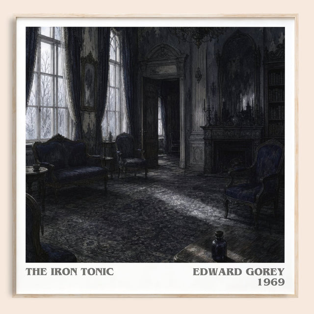 The Iron Tonic Literary Art Print by Edward Gorey
