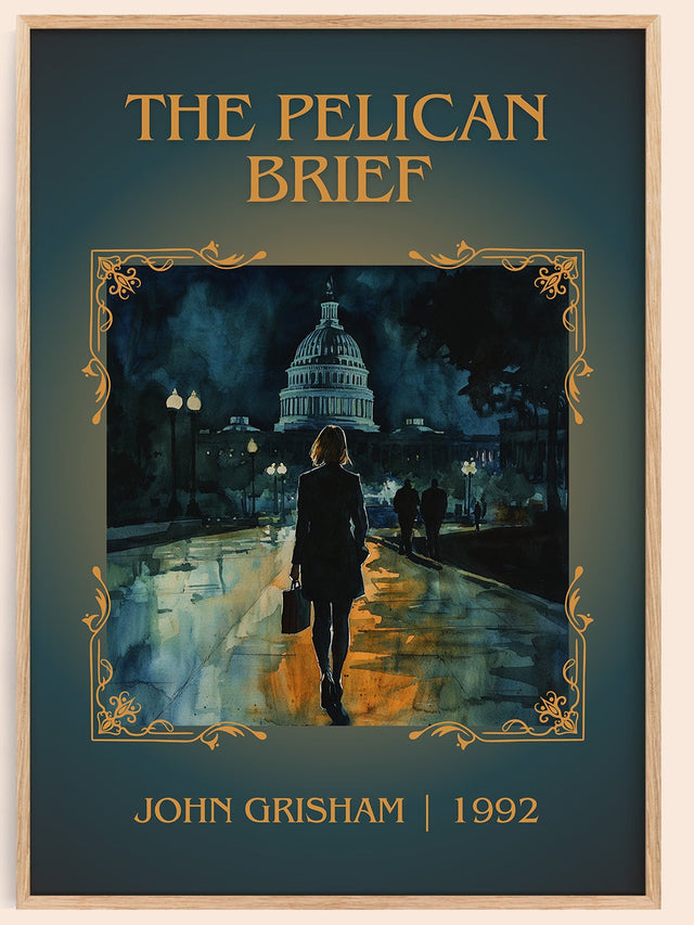The Pelican Brief Classic Book Art Print by John Grisham