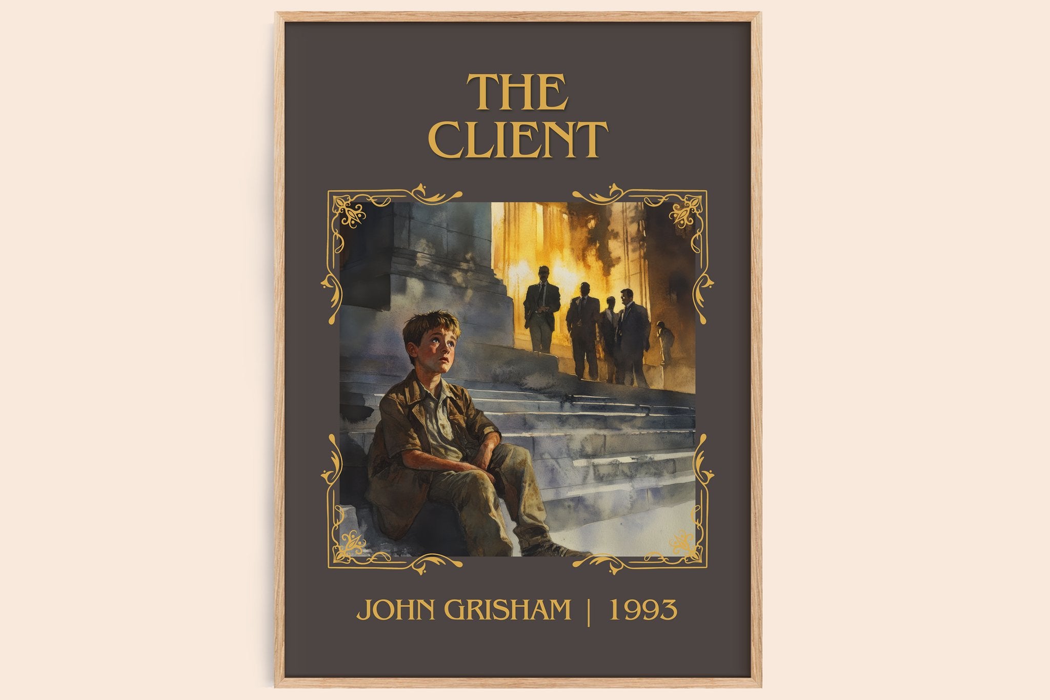 The Client Classic Book Art Print by John Grisham
