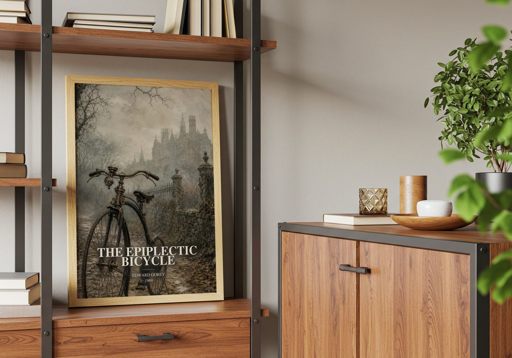 The Epiplectic Bicycle book watercolour illustration paper finish options – matte satin gloss