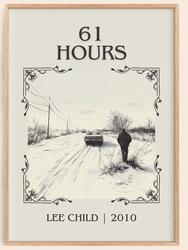 61 Hours Classic Book Art Print by Lee Child