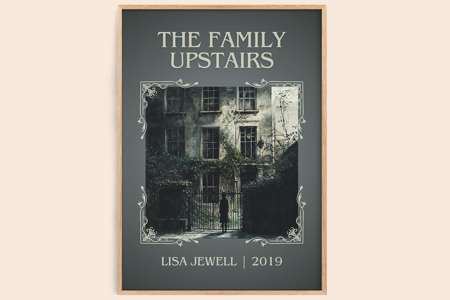 The Family Upstairs classic book art book poster by Lisa Jewell – framed literary art print