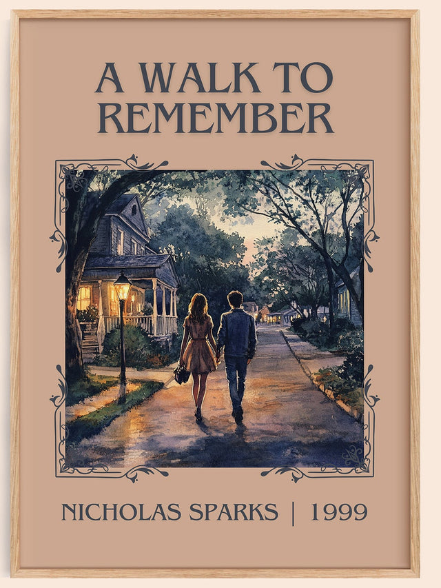 A Walk to Remember Classic Book Art Print by Nicholas Sparks