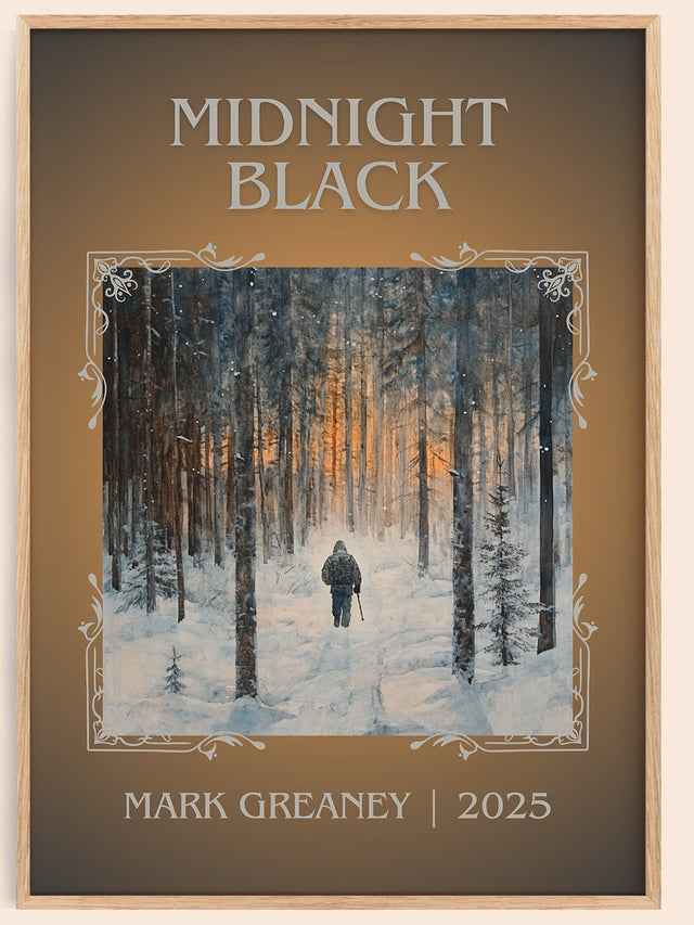 Midnight Black Classic Book Art Print by Mark Greaney