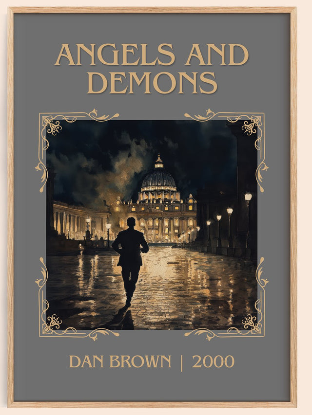Angels And Demons Classic Book Art Print by Dan Brown