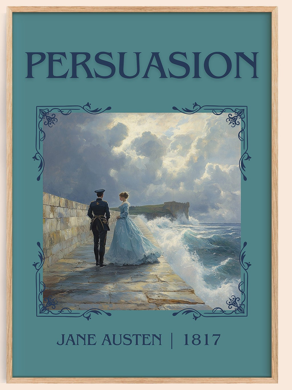 Persuasion classic book art book poster by Jane Austen – framed literary art print