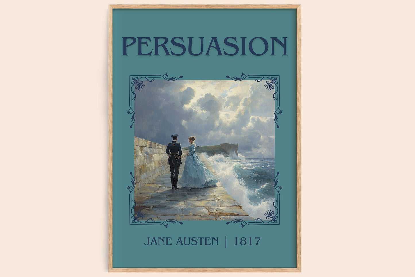 Persuasion classic book art book poster by Jane Austen – framed literary art print