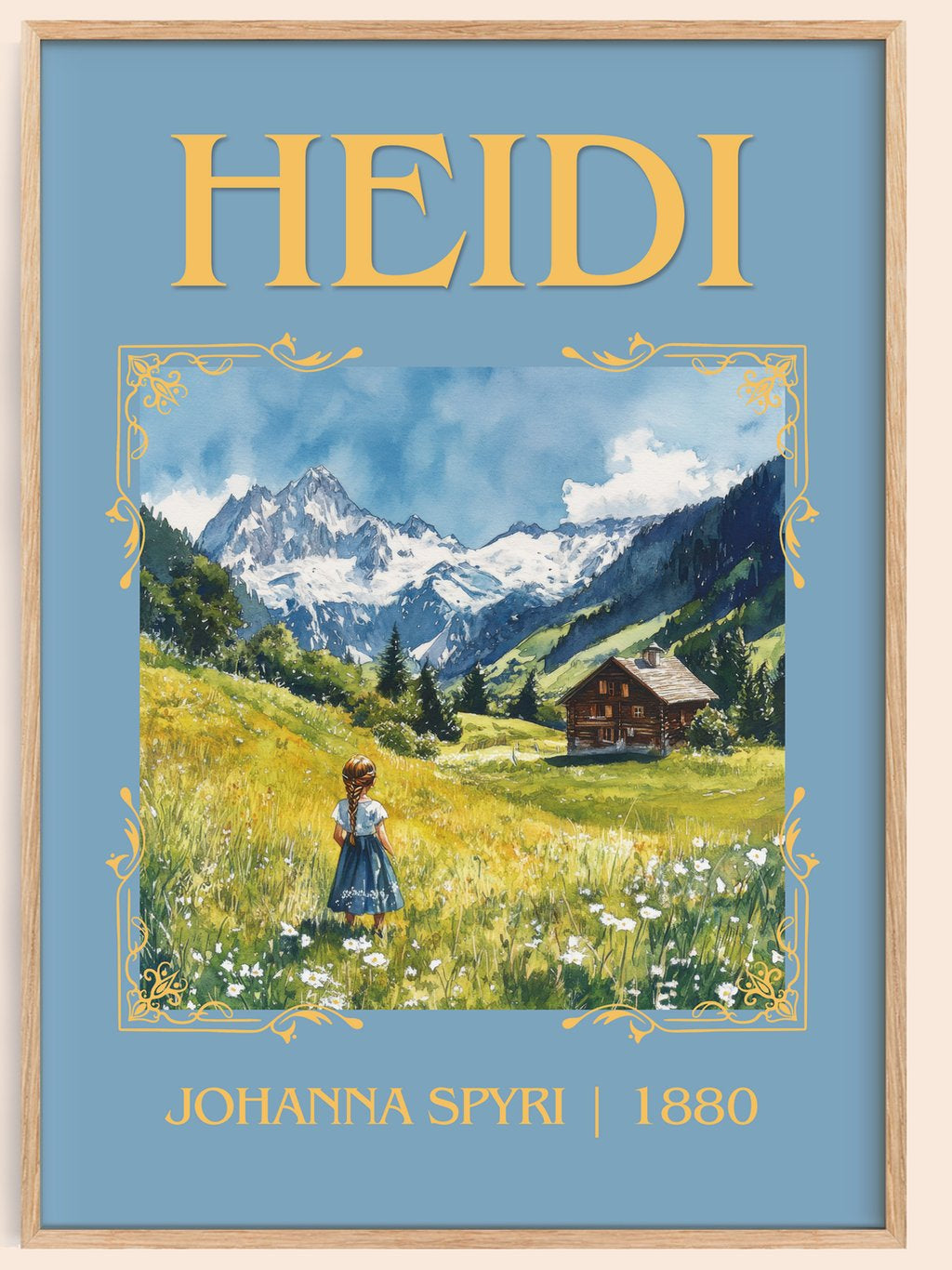 Heidi Classic Book Art Print by Johanna Spyri